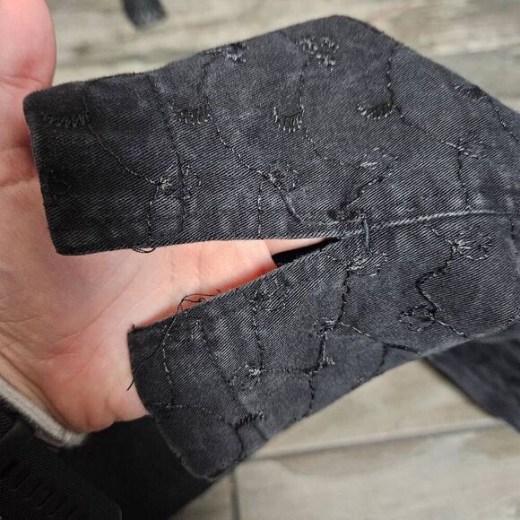 Black Patterned Women Jeans - Picture 8 of 8